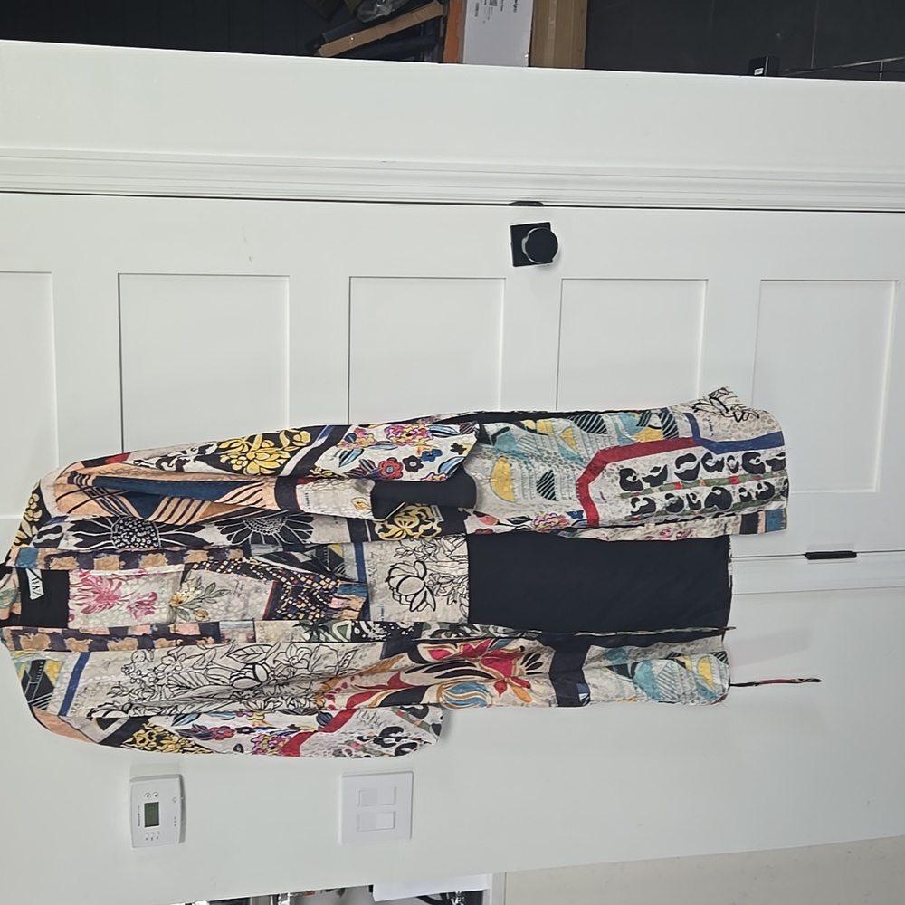 Zara Limited Edition Multi-Print / Patchwork Sati… - image 1